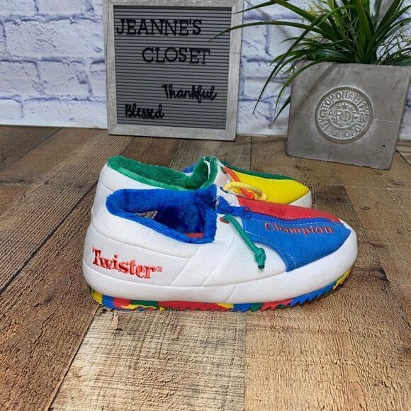 Champion University Zip Twisters Fleece Lined Casual Slipper youth 7 women’s 8.5 - Picture 3 of 11